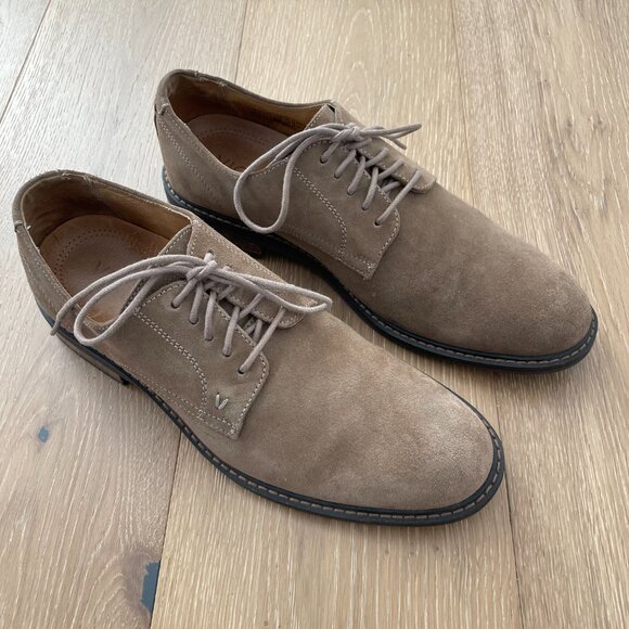 Vionic Shoes Men 10 Bowery Graham Oxford Suede Tan Brown Comfort VSM021 Taupe main image 7
